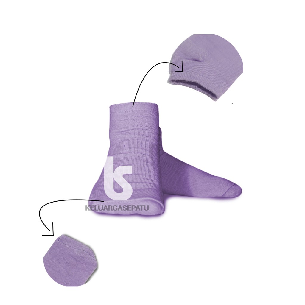 TERMURAH KAOS KAKI SOKA PENDEK SEMATA KAKI SPANDEK-UNGU