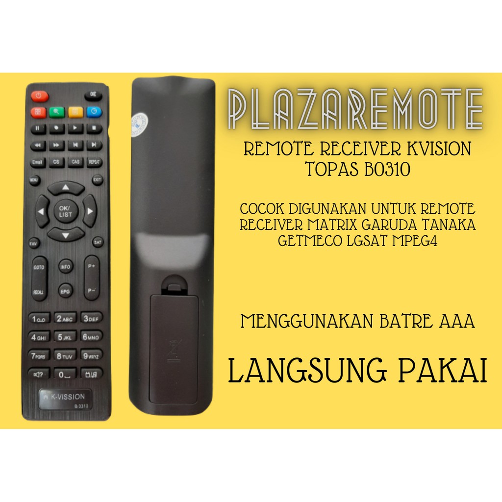 REMOTE kvision C2000 TOPAS HD BROMO ECERAN