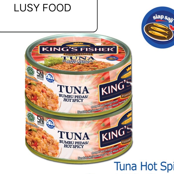 

Kings Fisher Tuna hot spicy 170 gr/ Tuna Kaleng hot Spicy Kings Fisher
