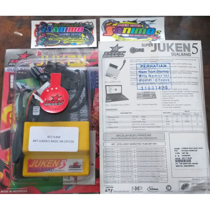 CDI BRT CRF 150 L JUKEN 5 DUAL BAND ECU BRT CRF 150L ORIGINAL