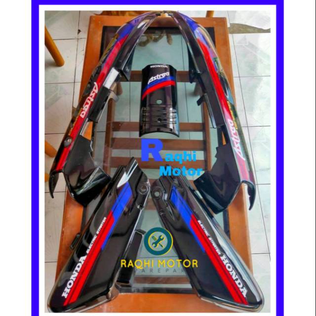 Body Belakang Astrea Grand Bulus 91 92 / Body Samping Box Aki + Dasi Plat Astrea Grand Bulus