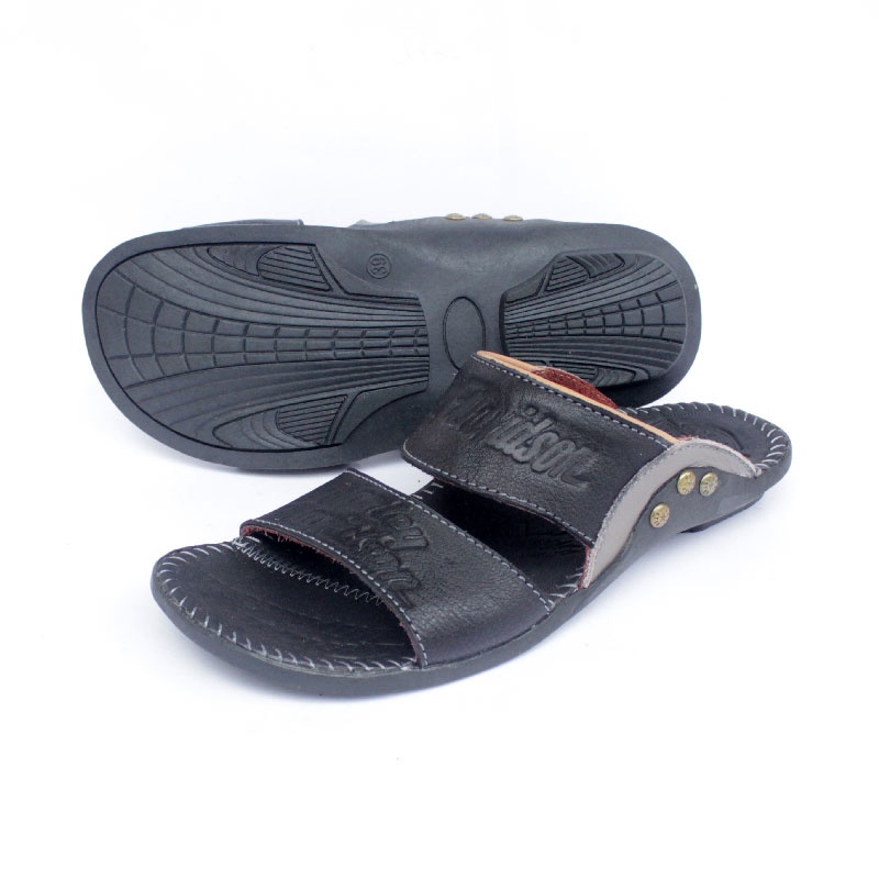 Sandal Kulit Asli Pria Harley Davidson B2 TAN