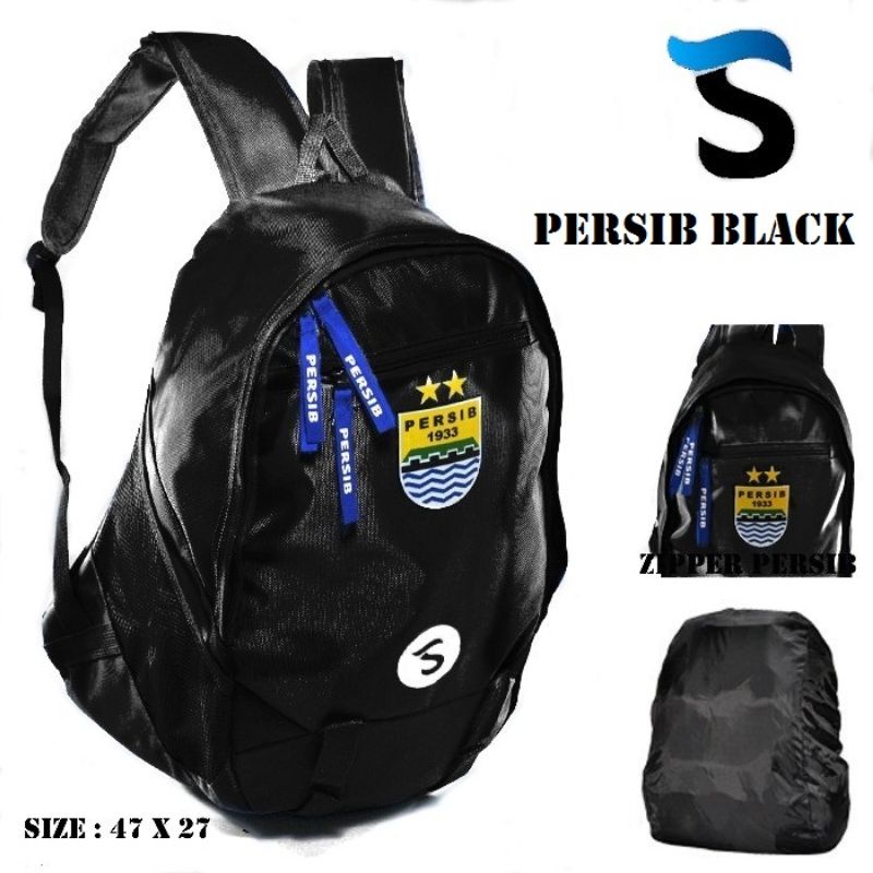 Tas Ransel Persib Hitam / Tas Punggung Persib Hitam / Tas Gendong Persib Hitam / Tas Olahraga Persib