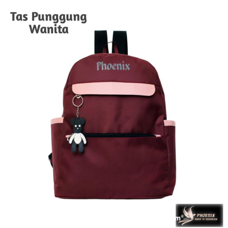 Tas Ransel Wanita Tas Sekolah Phoenix Backpak Perempuan