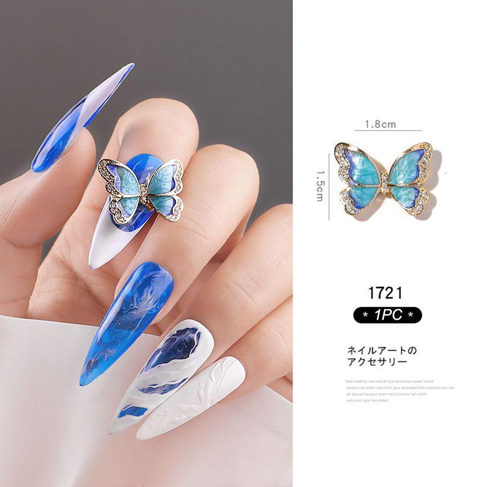 Preva Nail Rhinestones Perhiasan Kuku Emas/Perak Baru Kristal Mewah