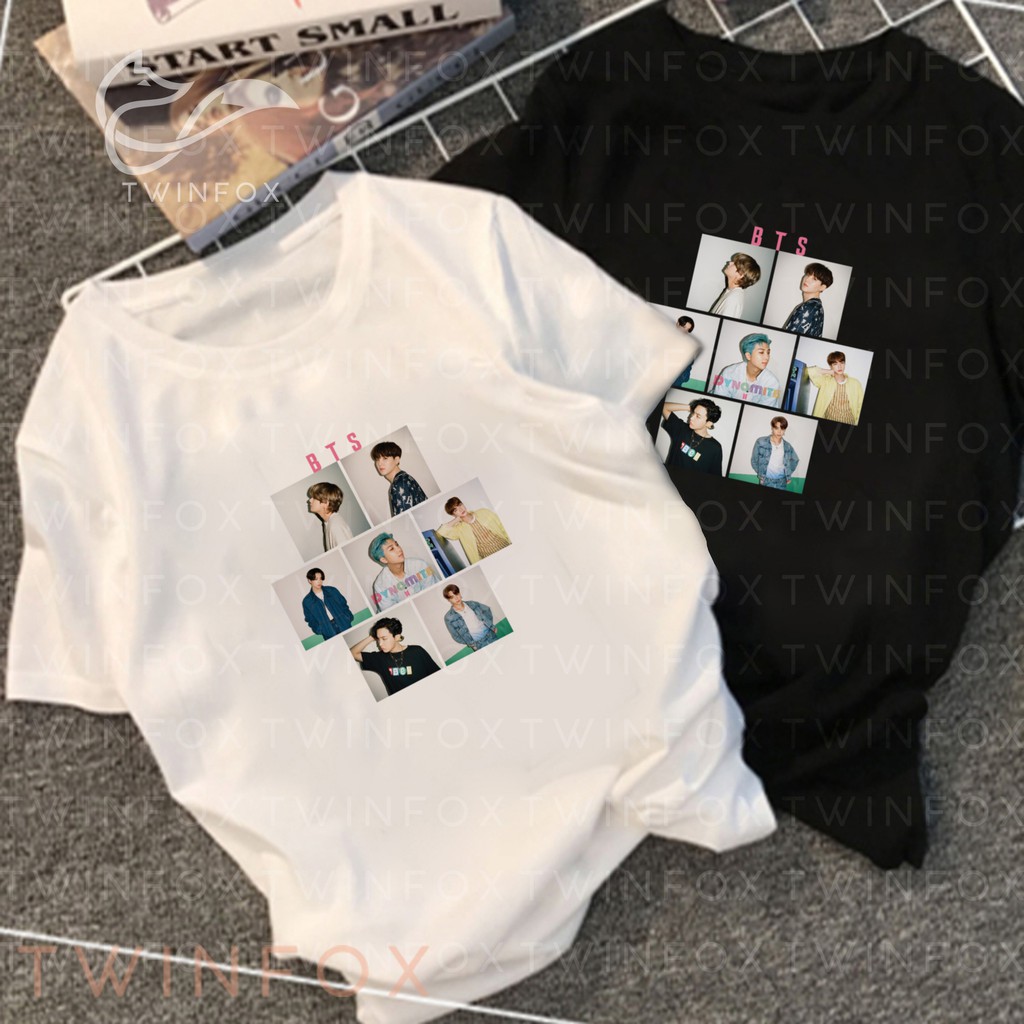 Kaos Kpop Unisex Dynamite Photo Grid