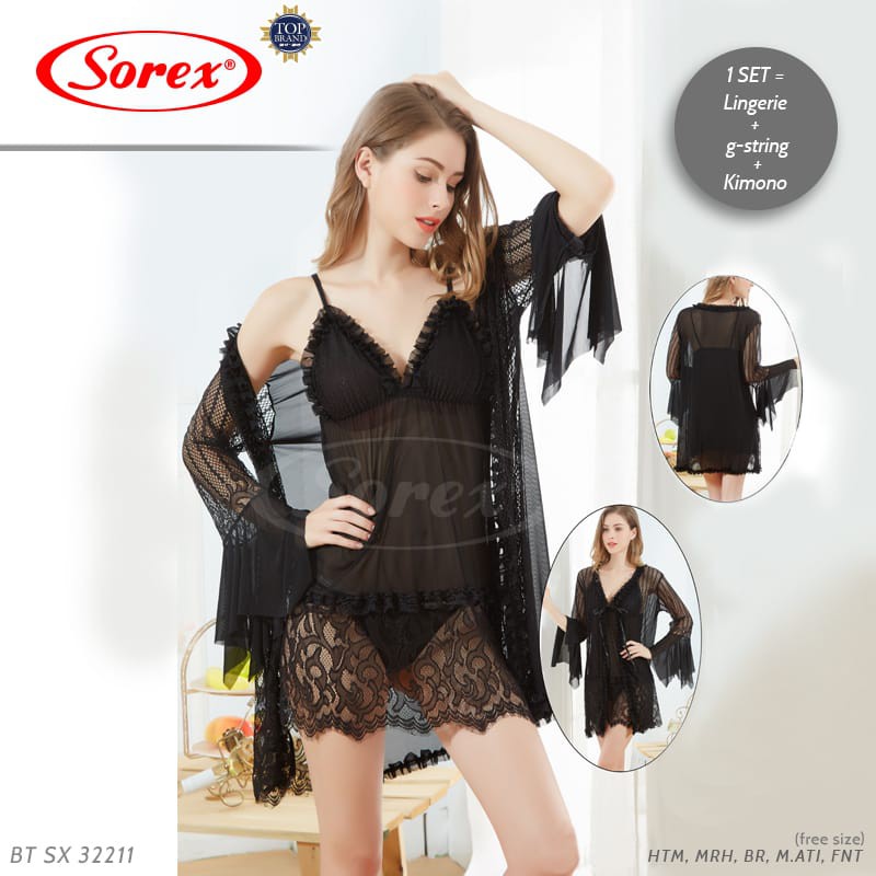 Lingerie SET Sexy Transparan SOREX BT SX 32211