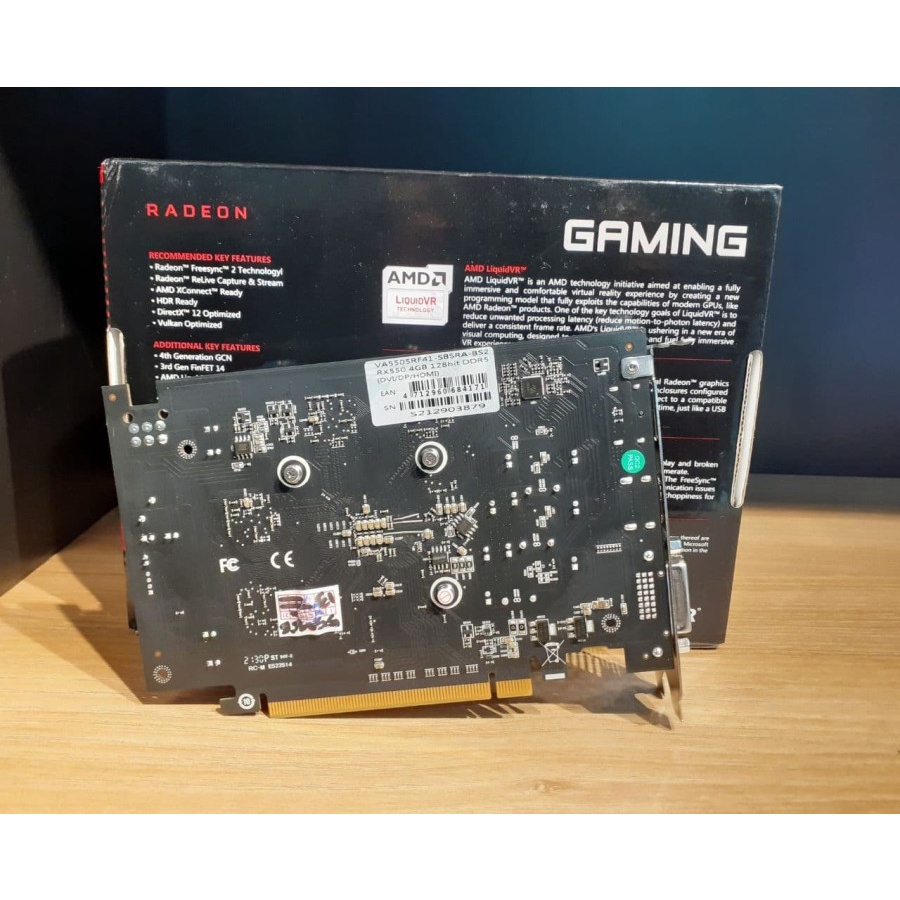 BIOSTAR RX 550 4GB DDR5 128 BIT VGA RADEON RX550 GARANSI RESMI