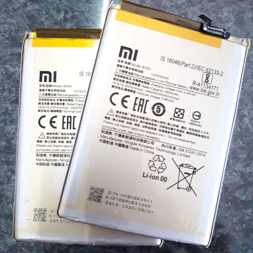 Battery Baterai Redmi 9C 9A BN56 Kualitas ori