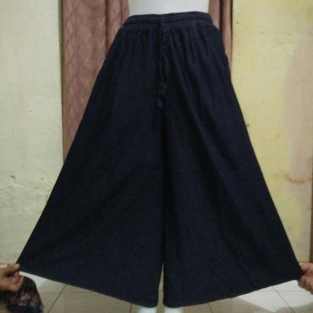 UMMI import palazo | kulot payung jeans | kulot lebar | jumbo bigsize