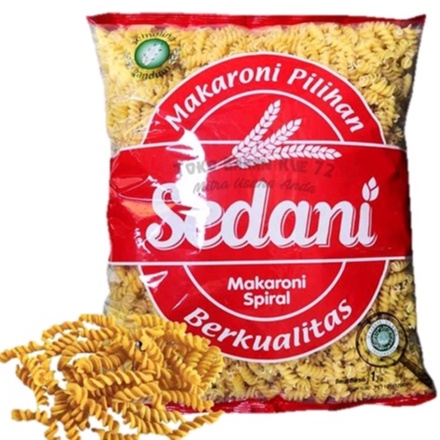 

[1bag] Sedani Makaroni Spiral 1kg Makaroni Pilihan Berkualitas