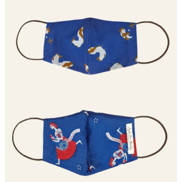Sejauh mata memandang ayam creme navy masker