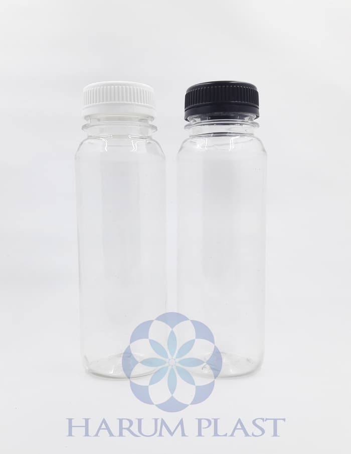 

[GOJEK] Botol Kale 250ml / Kopi 250ml / Juice 250ml BULAT Plastik PET - Hitam