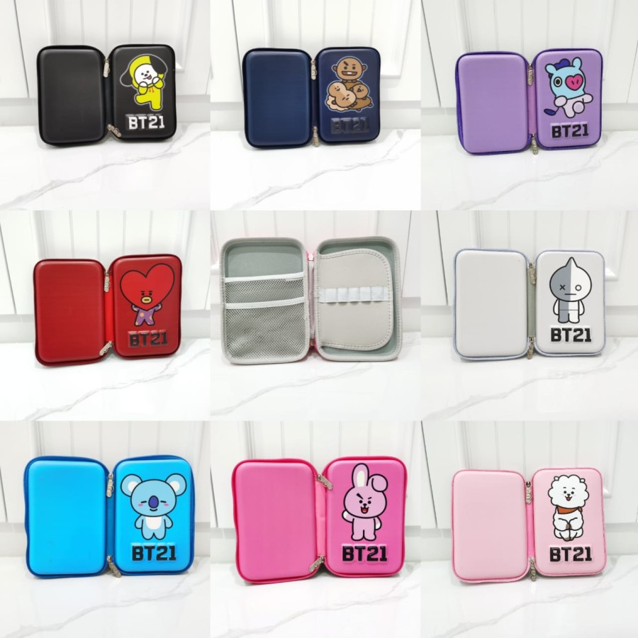 

Pencil Case Tempat Pensil Besar HPO Hard Cover BT21 BTS