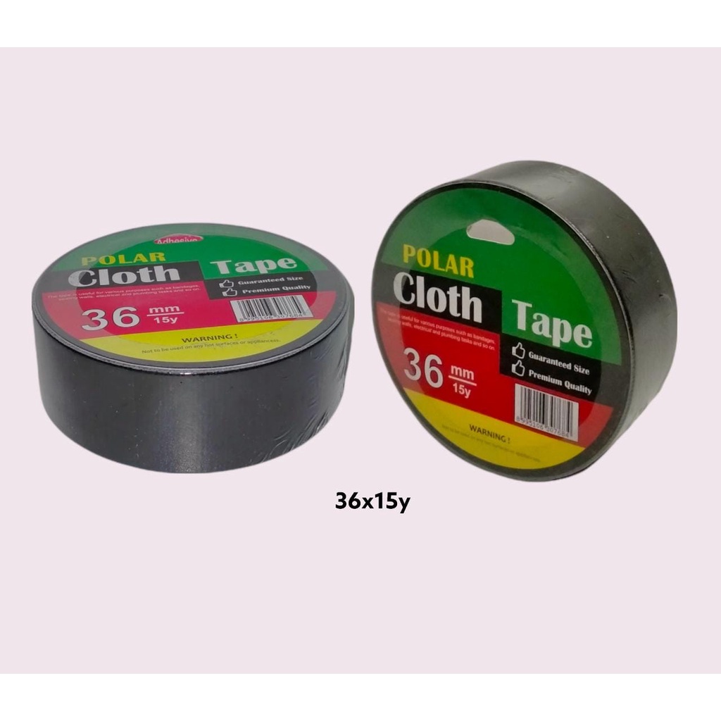 

LAKBAN JILID CLOTH TAPE HITAM 36 MM X 15 YARD PLAKBAN KAIN LINEN