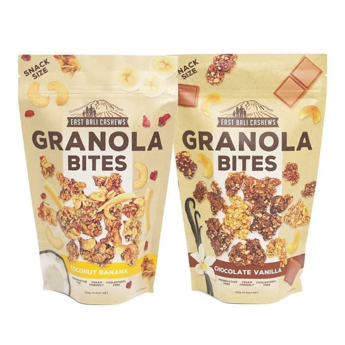 

East Bali Cashew Granola Bites 125 g vegan Friendly - coconut banana
