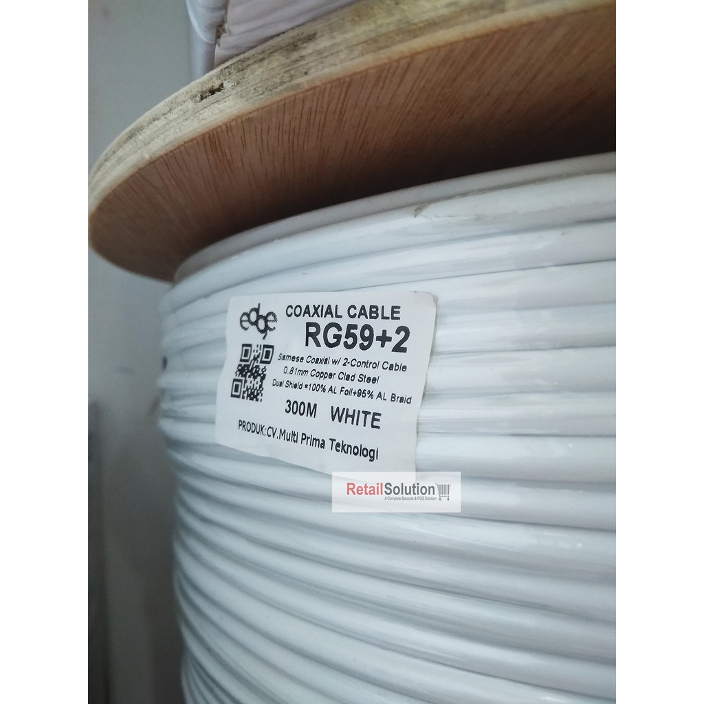 Kabel CCTV RG59 - Edge Coaxial Plus Power 300M