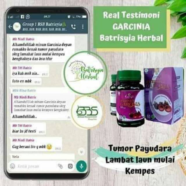 Garcina , kulit manggis, bpom Aman halal herbal,obat tumor