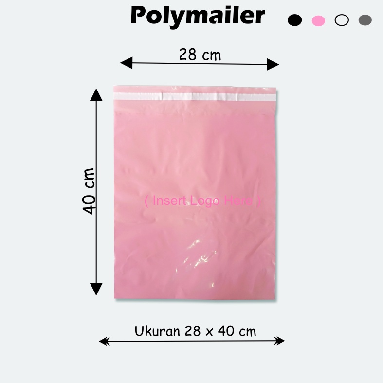 Polymailer 28x40 cm + Custom Sablon (Harga per pcs) Min Order 100pcs