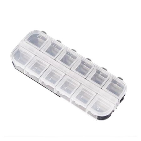 [FULL] 1PC Dental Storage Box 12 Container Dental Orthodontic Brackets Bands Parts Case