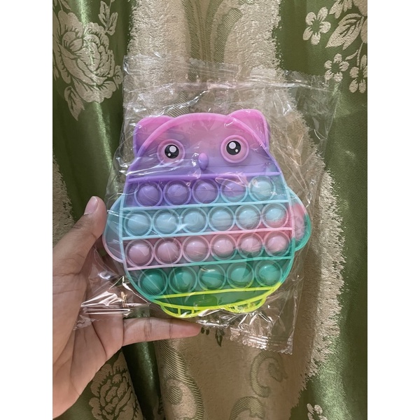 POP IT Rainbow karakter BT21 ice cream mobil dino - Hadiah kado Mainan Anak-OWL