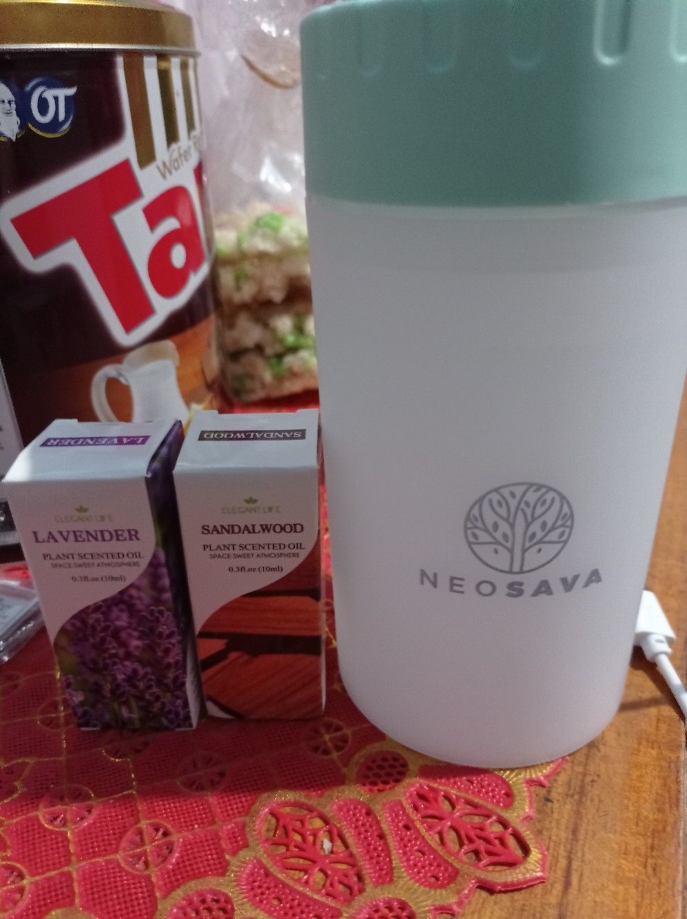 (baca Deskripsi) Neosava™ Big Macaroon Diffuser Pelembab Ruangan Aromaterapi Humidifier Essential