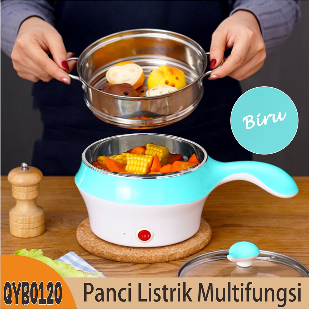 Panci Listrik Multifungsi GRATIS KUKUSAN Panci Elektrik Pegangan Anti Panas Worldhome66