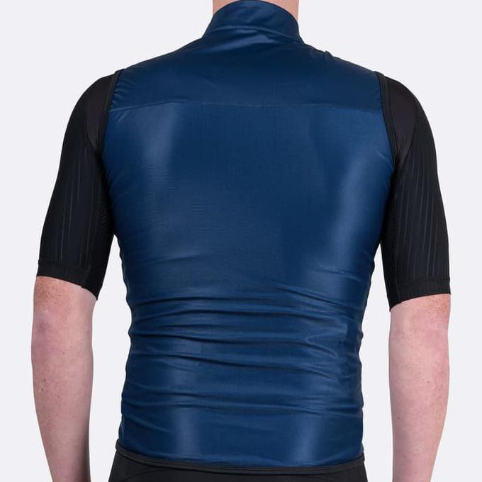 Rompi Sepeda - Pedal Mafia Gilet - Navy With White Logo - Xs