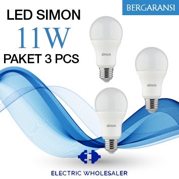 PAKET HEMAT BUNDLE BOHLAM SIMON LAMPU LED 3 PCS 11W