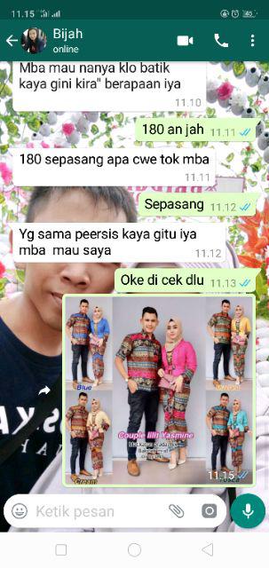 Batik Edo - Batik Couple Yasmine Lilit Couple Yasmin Kutubaru Feriska Ferizka