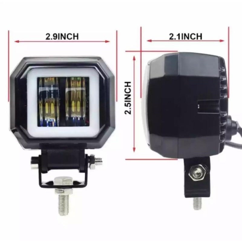 LAMPU TEMBAK CWL DAYMAKER 2 MATA / LED DAYMAKER MINI 2 MATA MODEL KOTAK