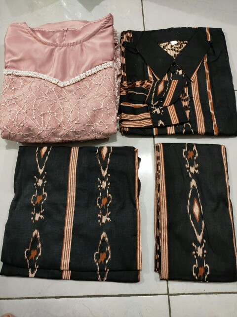 Batik Couple Kebaya Set Adifa Series Tunangan Lamaran Wisuda Kondangan Kekinian 2021