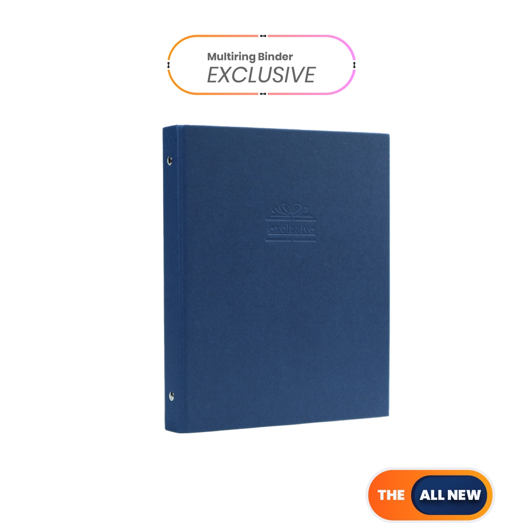 

Bantex Exclusive Multiring Binder B5/26 Ring O-25mm Blue #1327 01
