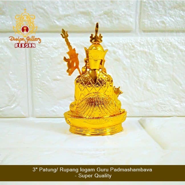 3&quot; Patung/ Rupang Logam Guru Rinpoche/Padmashambava - Super Quality