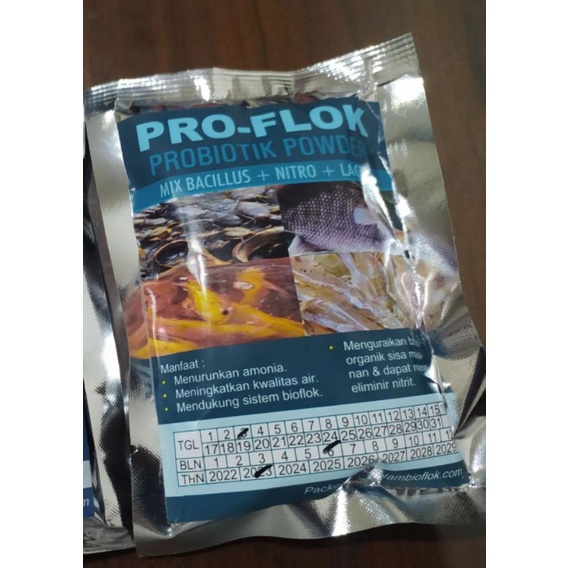 Probiotik Proflok untuk perikanan baik kolam atau tambak (Sachet)