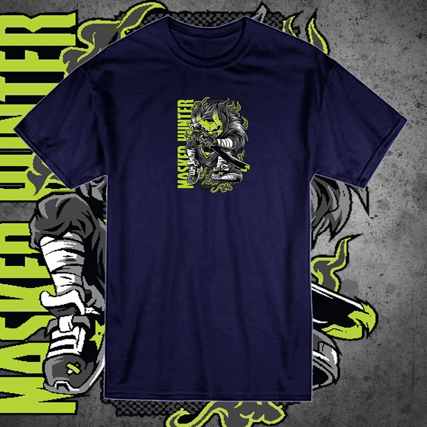 KAOS DISTRO pria terbaru''MASKER HUNTER&quot;