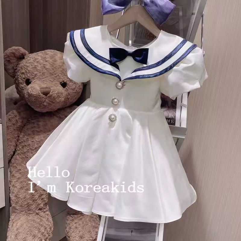 DRESS PUTIH GAUN BAPTIS GEREJA BAPTIS ORGANZA ANAK PEREMPUAN GAUN PESTA ULANG TAHUN BAYI PEREMPUAN D