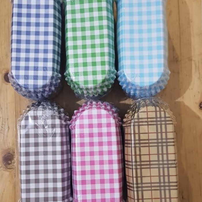 

Kertas Tatakan alas roti oval laminasi poligonal motif isi 100 pc