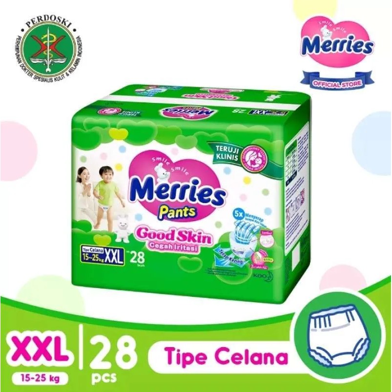 MERRIES PANTS GOOD SKIN XXL28 / POPOK SEKALI PAKAI / POPOK CELANA