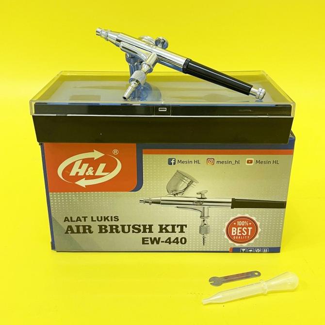 

ALAT LUKIS PEN BRUSH KIT H&L HL EW 440 / SPRAY GUN CAT MESIN KOMPRESOR
