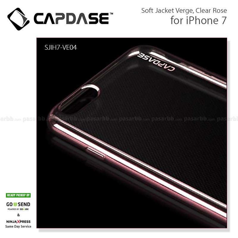 Capdase Original Soft Jacket Verge Clear Cover Casing for iPhone 7