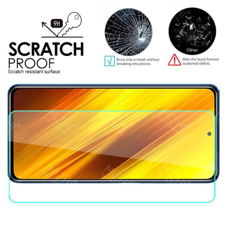 Pelindung Layar Tempered Glass Poco X3 NFC / Poco X3 Pro 3 in 1 Dan 2 in 1