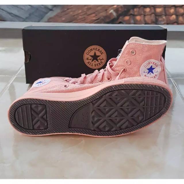 Sepatu Boot Wanita Peach / Sepatu ol starr Boot full peach (include box)