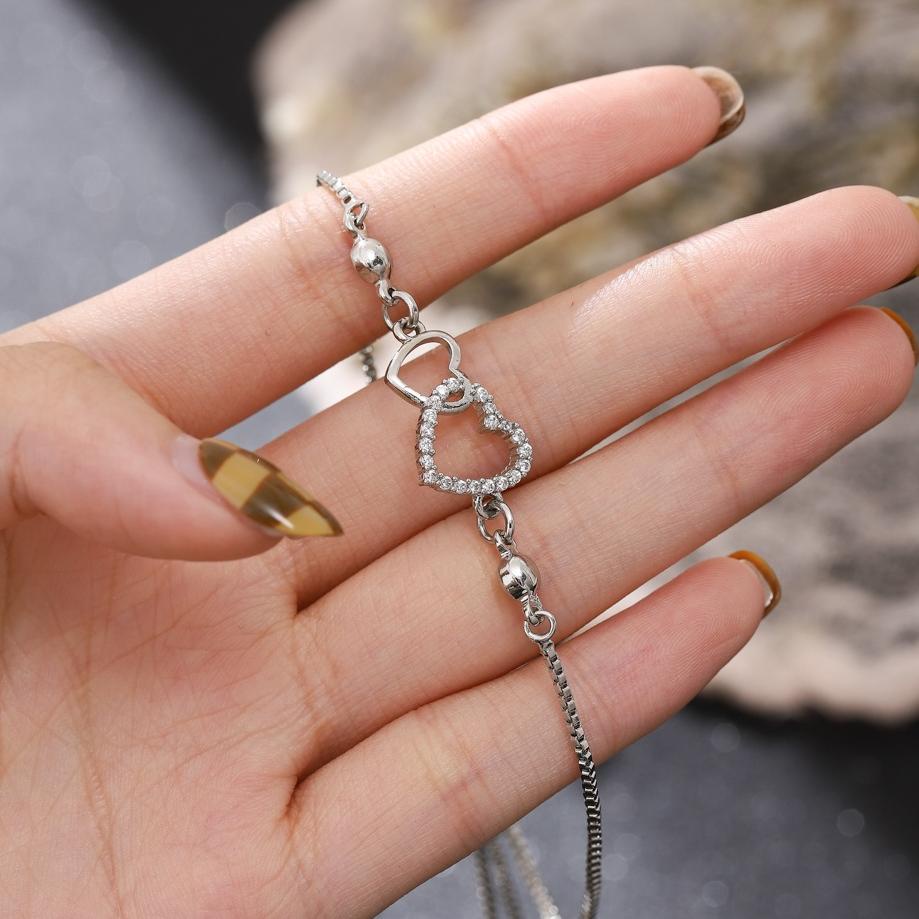 Rekomendasi ✨♥️✅COD Gelang Titanium Anti Karat Rose Gold Aksesoris Fashion Gelang Serut Rantai Wanit