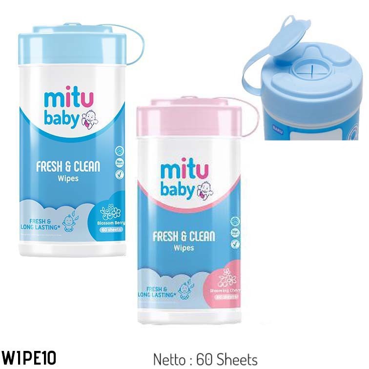 Mitu Baby Wipes Fresh and Clean 60sh