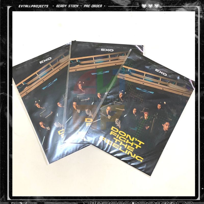 READYSTOCK EXO DFTF MINI POSTER A4 SHEET MUMO X SMTOWN JAPAN DON'T FIGHT THE FEEL8NG