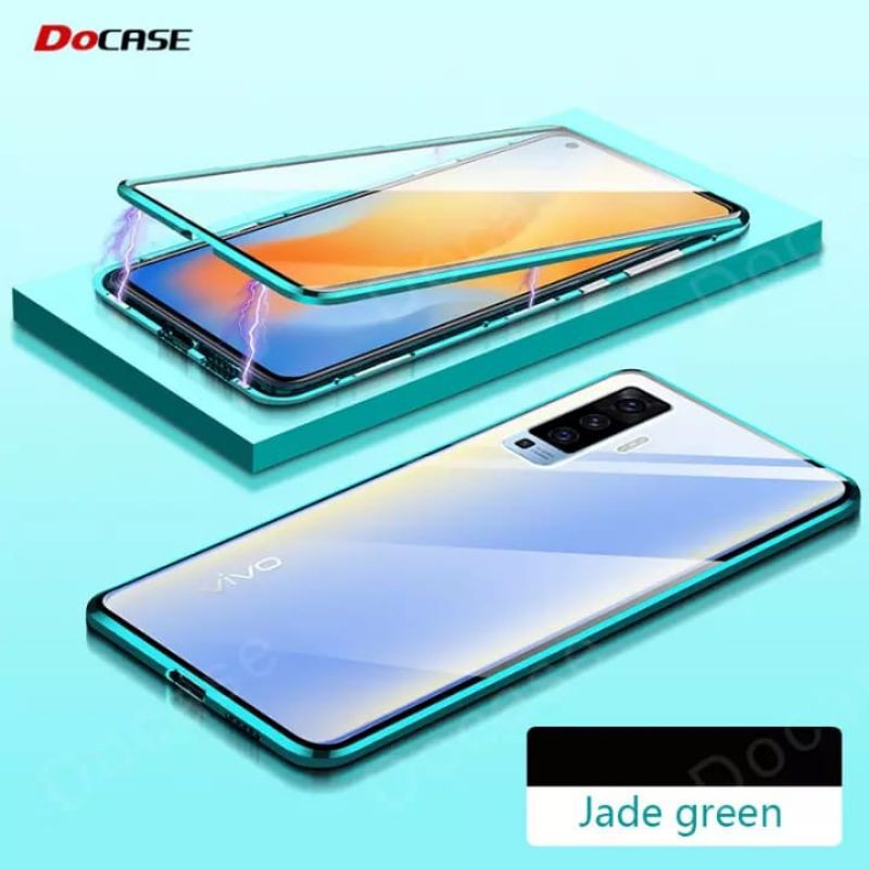 DOUBLE GLASS VIVO X50 / X60 / X70 / X50PRO / X60PRO / X70PRO PRO MAGNETIC MAGNET MAGNETIK CASE KACA 