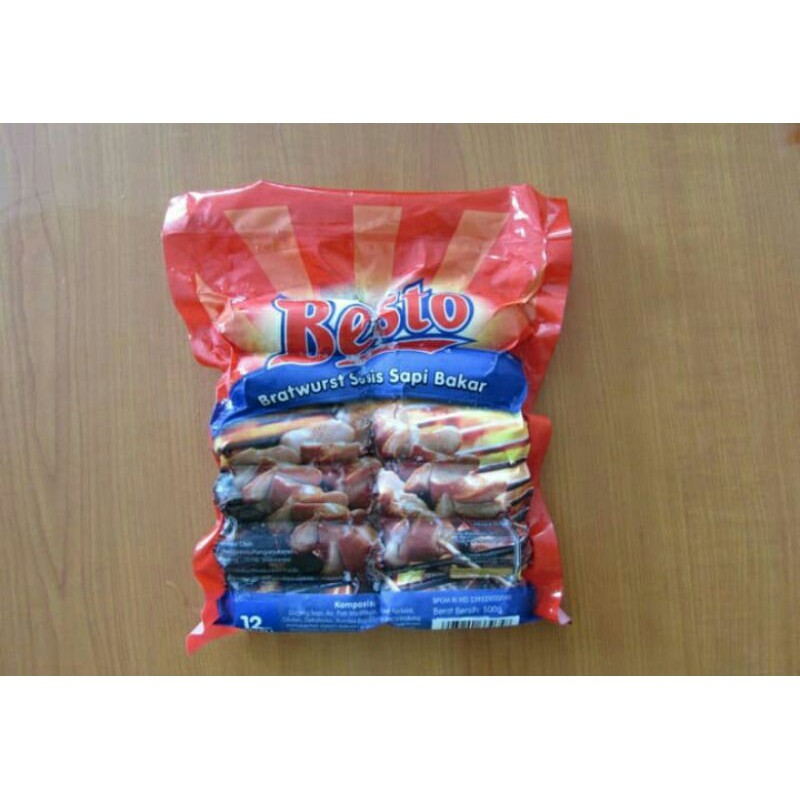 

Besto Bratwurst sosis sapi bakar 500gr 12pcs mini