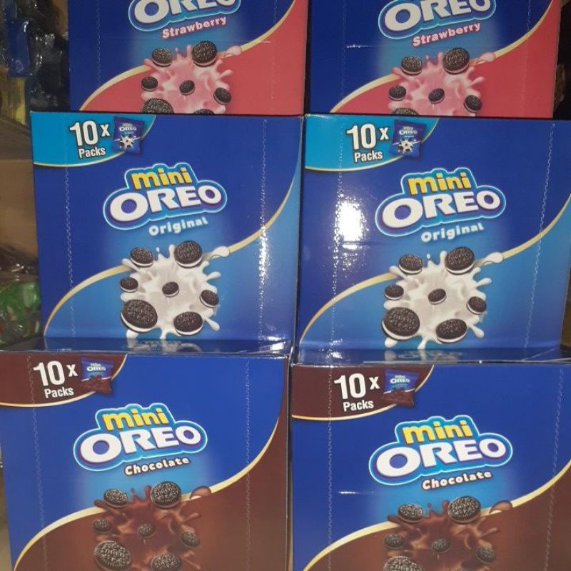 

Biscuit OREO MINI Berbagai rasa,Coklat,original,strobry,/1box isi 10 bks,cantumkan rasa sa'at pemesanan.