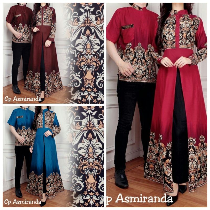 Baju Couple Kondangan Muslim Syari Terlaris 2021 CP Mariana Gamis Couple Pasangan Mrtis mewah Sultan